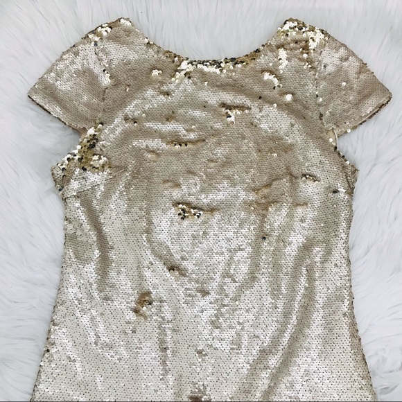 Sam Edelman Sequin Cap Sleeve Shift Dress - Picture 7 of 16